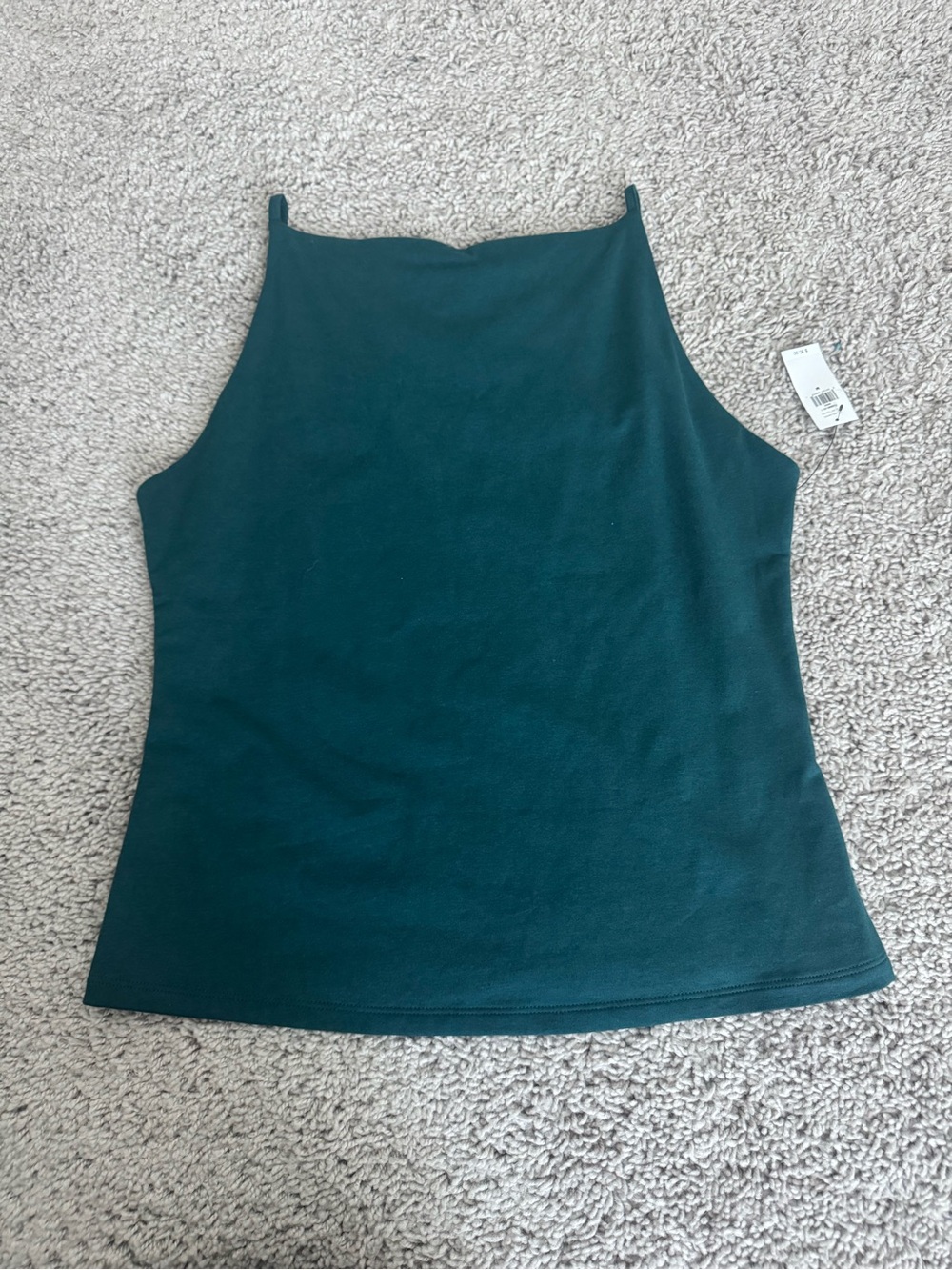 Banana Republic Dark Teal High-Neck Tank Top